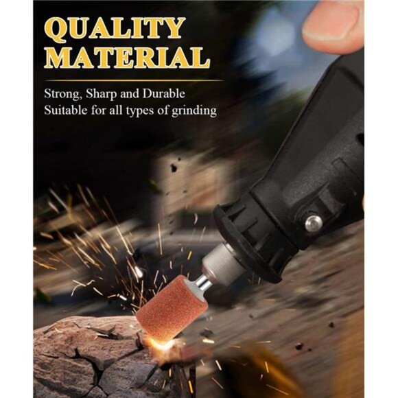 Sanding Bits for Dremel Rotary Tool, Grinding Stone Sanding Drill Bits 1/8"Shank - Picture 2 of 14